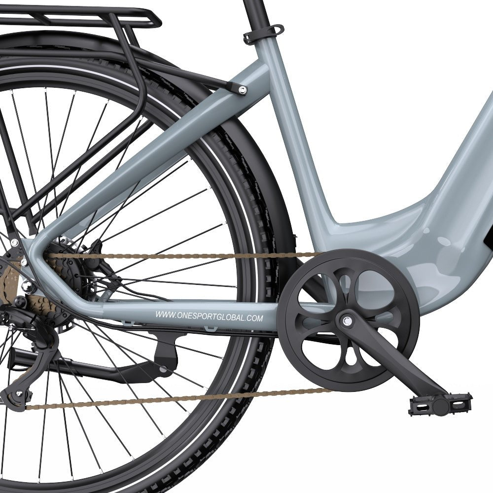 Vevparti och pedaler på OneSport OT05 Pro i färgen ljusblå