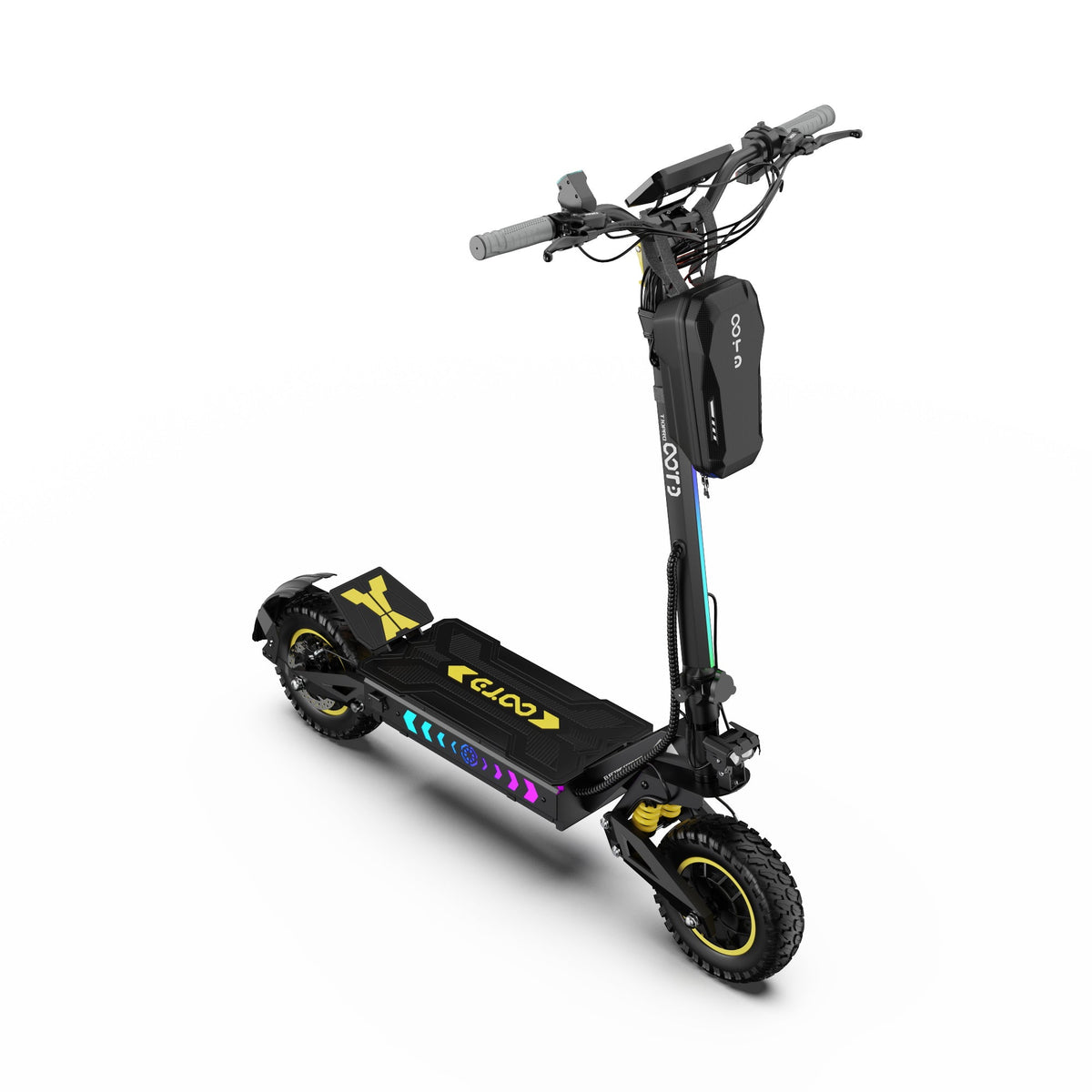 OOTD T10 Pro elsparkcykel snett ovanifrån