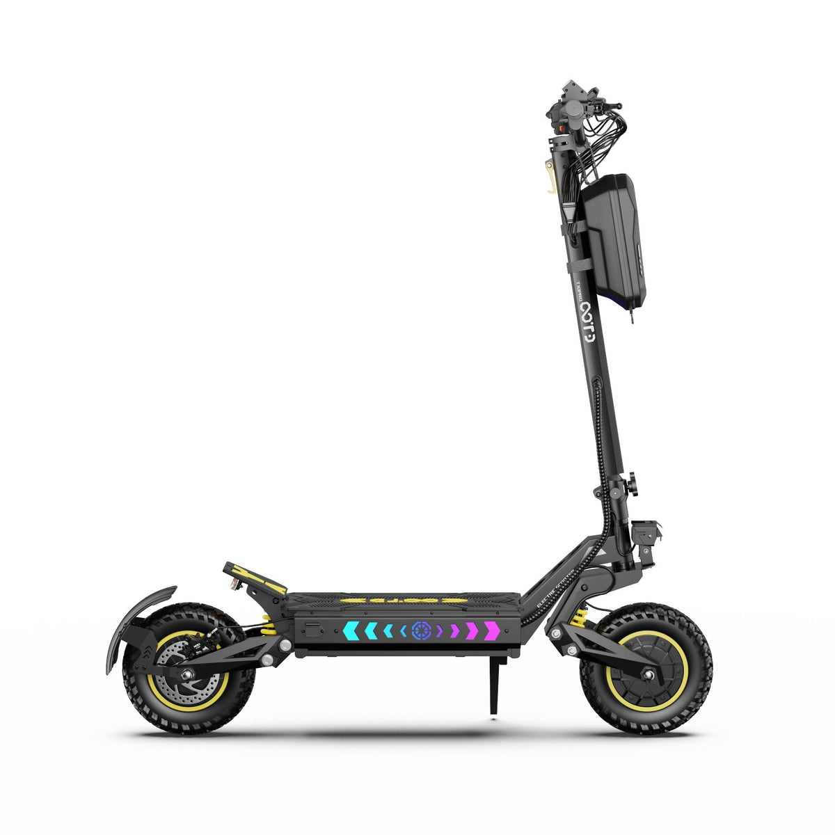OOTD T10 Pro elsparkcykel sedd från andra sidan