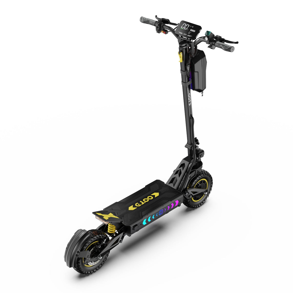 OOTD T10 Pro elsparkcykel snett ovanifrån