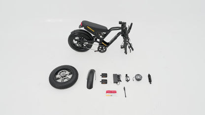 Install the Hidoes B6mini 2026 New Fat Tire Teenager Electric Bike