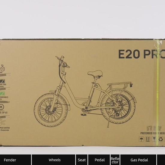 Urlife E20 Pro Electric Bike Unboxing and Installation Upgraded Foldable All-Terrain E-Bike