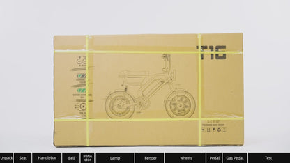 Unboxing video - URLIFE T16 16*3.0 Inch Fat Tire Electric Bike