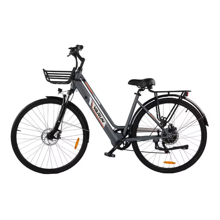 VARUN C700-8 elcykel med vit bakgrund