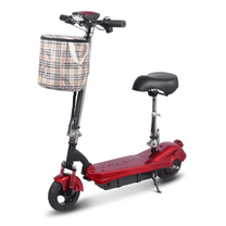 SEEDREAM M5 elsparkcykel sedd från sidan i färgen röd