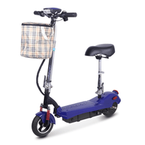 SEEDREAM M5 elsparkcykel snett framifrån i färgen blå