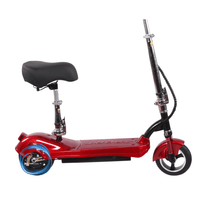 SEEDREAM M5 elsparkcykel sedd från andra sidan i färgen röd