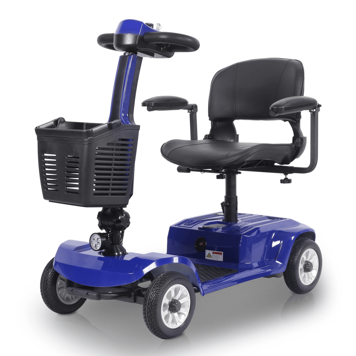 SEEDREAM X-02 permobil snett framifrån i färgen blå