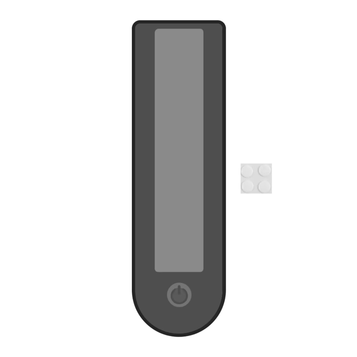 Skärmskydd för Xiaomi 4 Pro/5 i svart, sedd framifrån