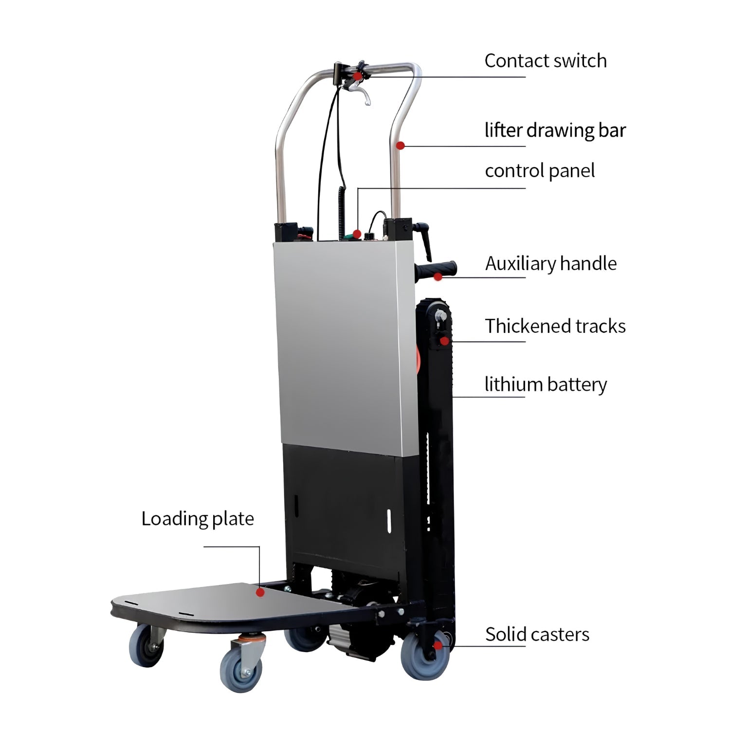 Smart elektrisk trappklättrande transportvagn - Tillbehör - Wheelyshop