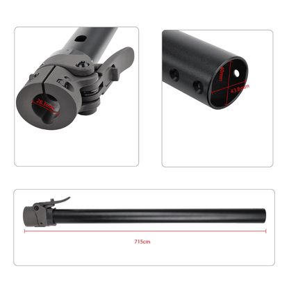 Styrstam + vikmekanism Xiaomi 4 Pro - Reservdel - Wheelyshop