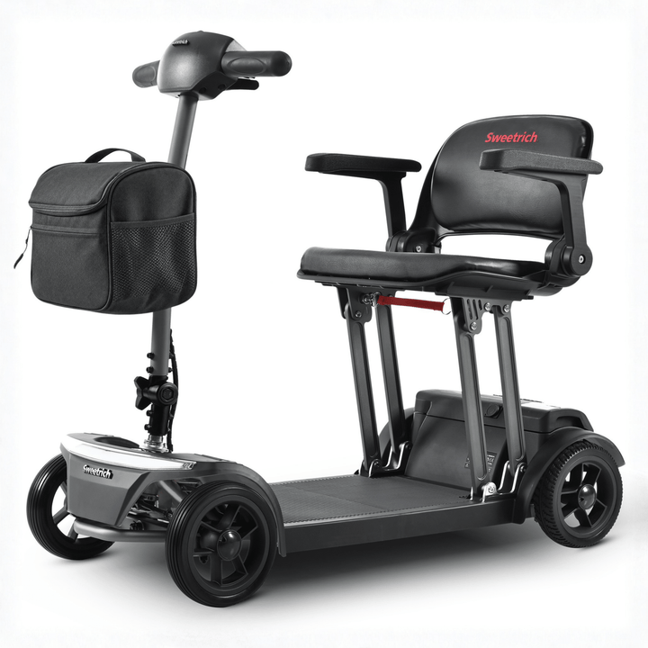 Sweetrich Air Traveller permobil snett framifrån