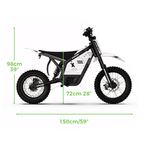 Måttskiss över Vipcoo H2 el-cross