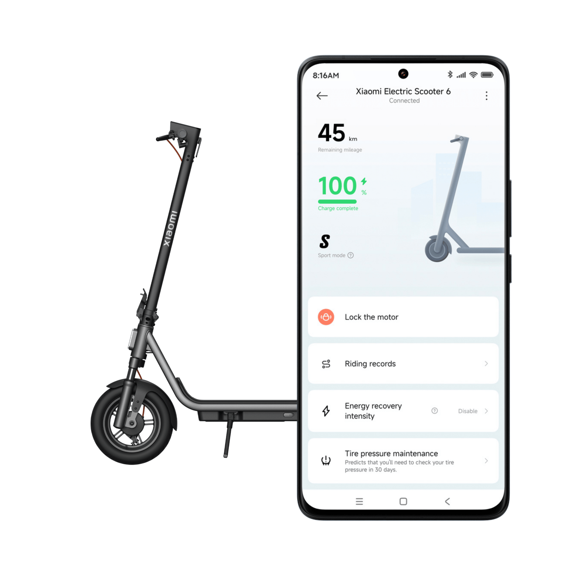 Xiaomi 6 GL - Elsparkcykel - Wheelyshop