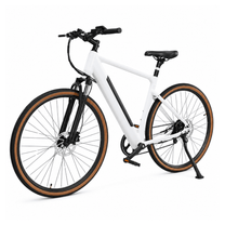 YANGOR H700 elcykel snett framifrån i färgen vit