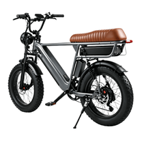 YANGOR Y20 Pro Max fatbike-elcykel snett framifrån i färgen grå