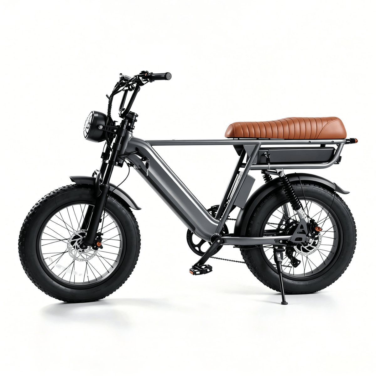 YANGOR Y20 Pro Max fatbike-elcykel sedd från sidan i färgen grå